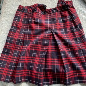 Flannel Red and blue Dennis zip up in the back skirt size 13